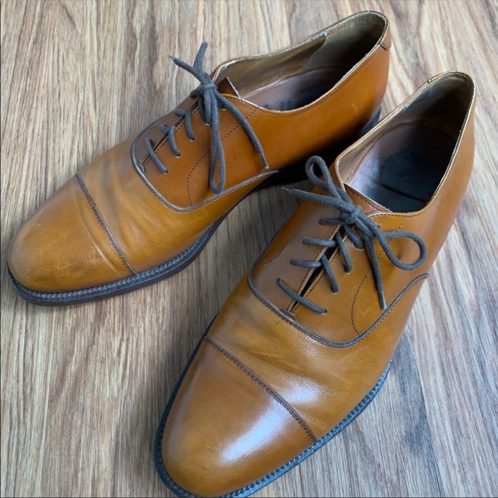 Classic Tan Leather Men's Shoes